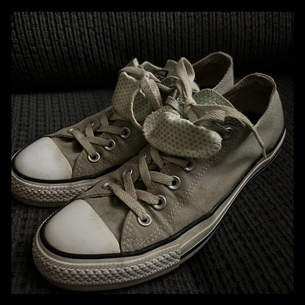 Converse Chuck Taylor Gray All Star Double Tongue Sneakers Size 9